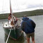Bass preparing for the wade to Turnstone
